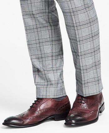 Men's Slim-Fit Black & White Pattern Suit Separate Pants, Created For Macy's Alfani Men's Slim-Fit Black & White Pattern Suit Separate Pants, Created For Macy's -macys shop