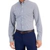 Club Room Men's Slim Fit 4-Way Stretch Stripe Dress Shirt, Created For Macy's -macys shop 21535762 fpx