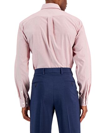 Men's Regular Fit Cotton Stripe Dress Shirt, Created For Macy's Club Room Men's Regular Fit Cotton Stripe Dress Shirt, Created For Macy's -macys shop