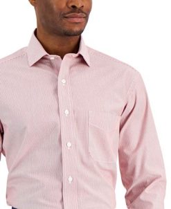 Club Room Men's Regular Fit Cotton Stripe Dress Shirt, Created For Macy's 4 Club Room Men's Regular Fit Cotton Stripe Dress Shirt, Created For Macy's -macys shop 21555811 fpx