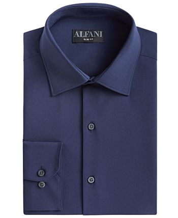 Men's Slim Fit 4-Way Stretch Solid Dress Shirt, Created For Macy's Alfani Men's Slim Fit 4-Way Stretch Solid Dress Shirt, Created For Macy's -macys shop