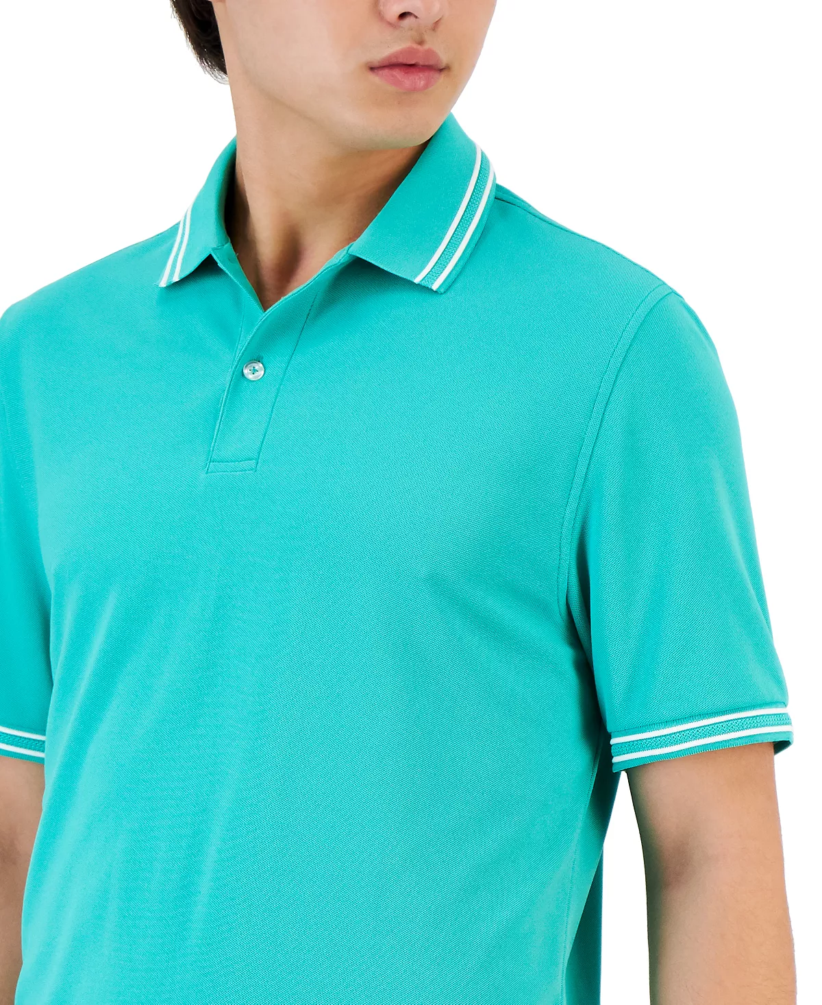Men's Performance Stripe Polo, Created For Macy's Club Room Men's Performance Stripe Polo, Created For Macy's -macys shop