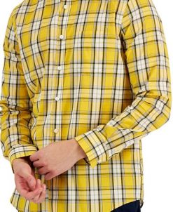 Club Room Men's Sam Plaid Poplin Long-Sleeve Button-Down Pocket Shirt, Created For Macy's 4 Club Room Men's Sam Plaid Poplin Long-Sleeve Button-Down Pocket Shirt, Created For Macy's -macys shop 21621373 fpx