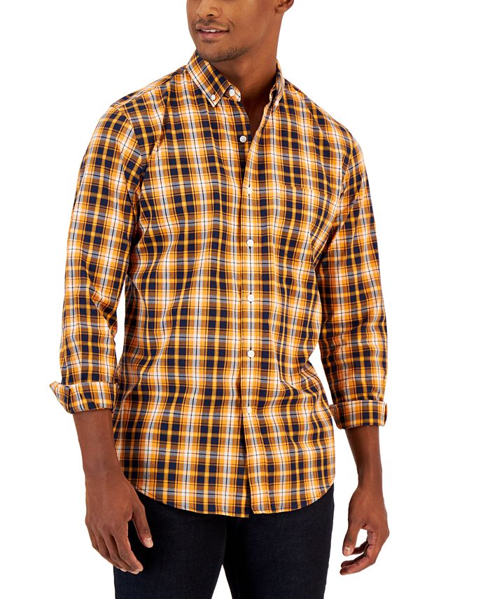 Men's Pascal Classic-Fit Plaid Button-Down Shirt, Created For Macy's Club Room Men's Pascal Classic-Fit Plaid Button-Down Shirt, Created For Macy's -macys shop