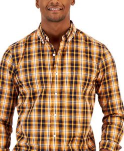 Club Room Men's Pascal Classic-Fit Plaid Button-Down Shirt, Created For Macy's 4 Club Room Men's Pascal Classic-Fit Plaid Button-Down Shirt, Created For Macy's -macys shop 21621550 fpx