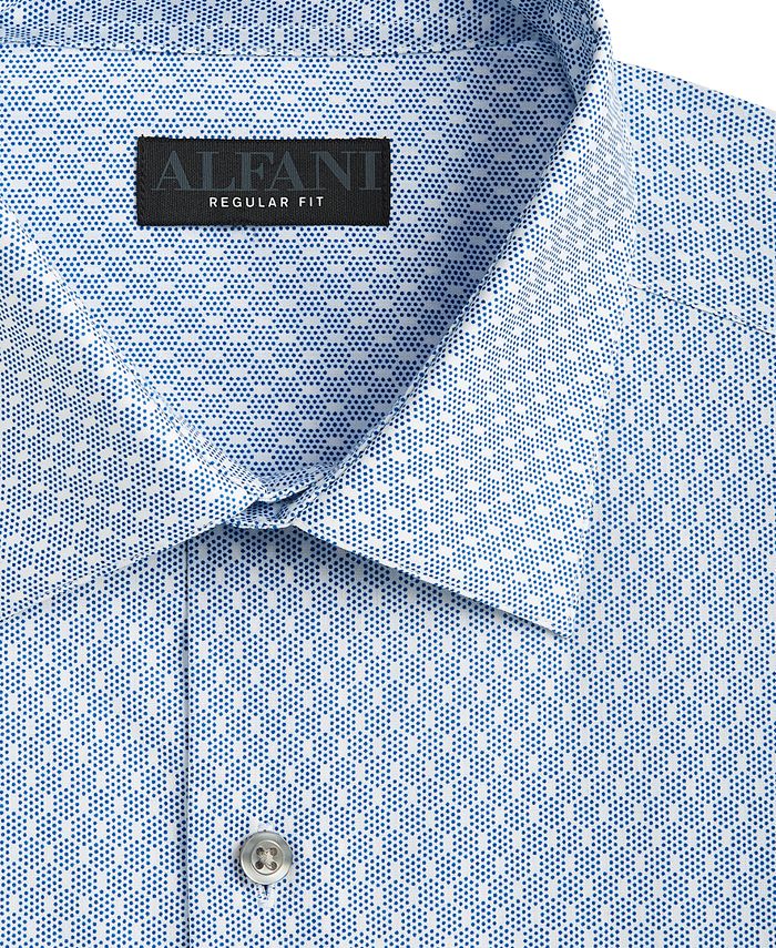 Men's Regular Fit 2-Way Stretch Stain Resistant Honeycomb Dress Shirt, Created For Macy's Alfani Men's Regular Fit 2-Way Stretch Stain Resistant Honeycomb Dress Shirt, Created For Macy's -macys shop