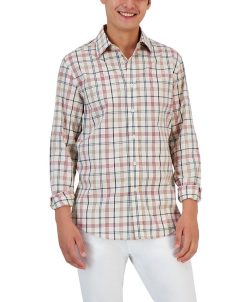 Club Room Men's Palermo Plaid Shirt, Created For Macy's