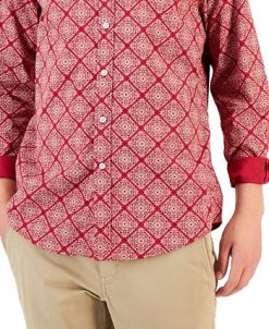 Club Room Men's Mono Medal Shirt, Created For Macy's -macys shop 21695590 fpx