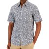 Club Room Men's Dramatic Paisley Refined Woven Short-Sleeve Shirt, Created For Macy's -macys shop 21695672 fpx