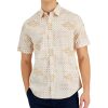 Club Room Men's Brook Patchwork Refined Woven Short-Sleeve Shirt, Created For Macy's 1 Club Room Men's Brook Patchwork Refined Woven Short-Sleeve Shirt, Created For Macy's -macys shop 21695693 fpx