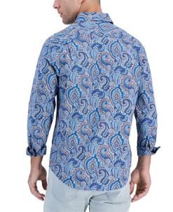 Club Room Men's Long-Sleeve Jewel Paisley Shirt, Created For Macy's 3 Club Room Men's Long-Sleeve Jewel Paisley Shirt, Created For Macy's -macys shop 21695760 fpx