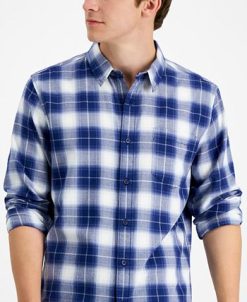 Sun + Stone Men's Will Plaid Shirt, Created For Macy's -macys shop 21706959 fpx