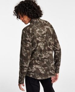 Sun + Stone Men's Leo Regular-Fit Camouflage Flannel Shirt, Created For Macy's 3 Sun + Stone Men's Leo Regular-Fit Camouflage Flannel Shirt, Created For Macy's -macys shop 21706963 fpx