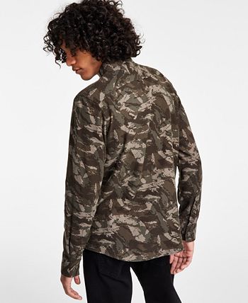 Men's Leo Regular-Fit Camouflage Flannel Shirt, Created For Macy's Sun + Stone Men's Leo Regular-Fit Camouflage Flannel Shirt, Created For Macy's -macys shop