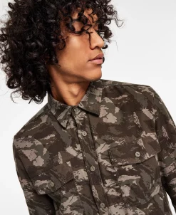 Sun + Stone Men's Leo Regular-Fit Camouflage Flannel Shirt, Created For Macy's 5 Sun + Stone Men's Leo Regular-Fit Camouflage Flannel Shirt, Created For Macy's -macys shop 21706964 fpx