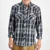 Sun + Stone Men's Remington Regular-Fit Plaid Western Shirt, Created For Macy's 1 Sun + Stone Men's Remington Regular-Fit Plaid Western Shirt, Created For Macy's -macys shop 21706973 fpx