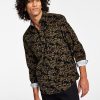 Sun + Stone Men's Oliver Camo Print Long-Sleeve Corduroy Shirt, Created For Macy's -macys shop 21707459 fpx