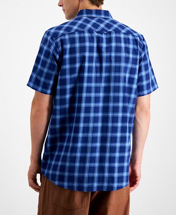 Men's Regular-Fit Plaid Shirt, Created For Macy's Sun + Stone Men's Regular-Fit Plaid Shirt, Created For Macy's -macys shop