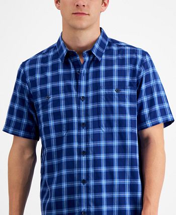 Men's Regular-Fit Plaid Shirt, Created For Macy's Sun + Stone Men's Regular-Fit Plaid Shirt, Created For Macy's -macys shop