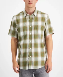 Sun + Stone Men's Devon Regular-Ft Plaid Twill Shirt, Created For Macy's 6 Sun + Stone Men's Devon Regular-Ft Plaid Twill Shirt, Created For Macy's -macys shop 21707890 fpx