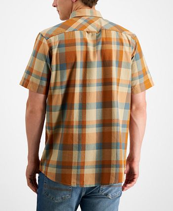 Men's Sage Regular-Fit Plaid Shirt, Created For Macy's Sun + Stone Men's Sage Regular-Fit Plaid Shirt, Created For Macy's -macys shop