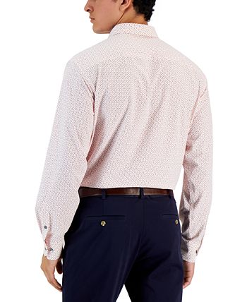 Men's Regular Fit Travel Ready Angled Geo Print Dress Shirt, Created For Macy's Alfani Men's Regular Fit Travel Ready Angled Geo Print Dress Shirt, Created For Macy's -macys shop