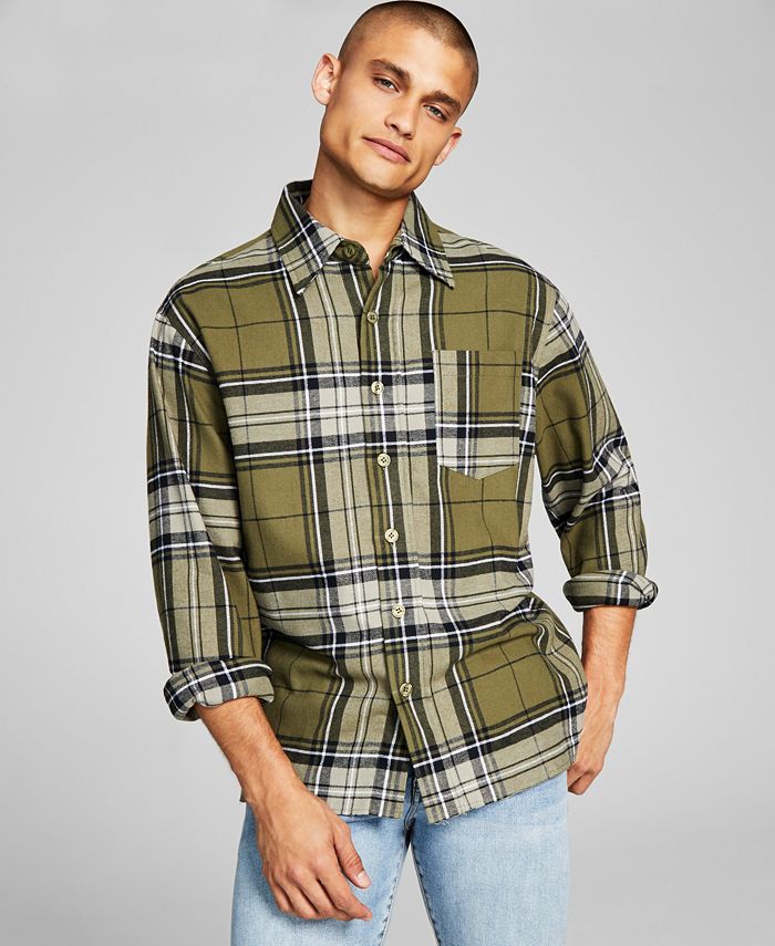 Men's Regular-Fit Plaid Flannel Shirt And Now This Men's Regular-Fit Plaid Flannel Shirt -macys shop