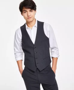 Bar III Men's Slim-Fit Wool Suit Vest, Created For Macy's -macys shop 21870201 fpx