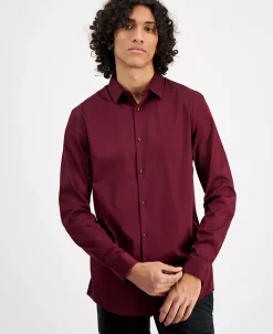 INC International Concepts Men's Slim Fit Dress Shirt, Created For Macy's -macys shop 21898826 fpx