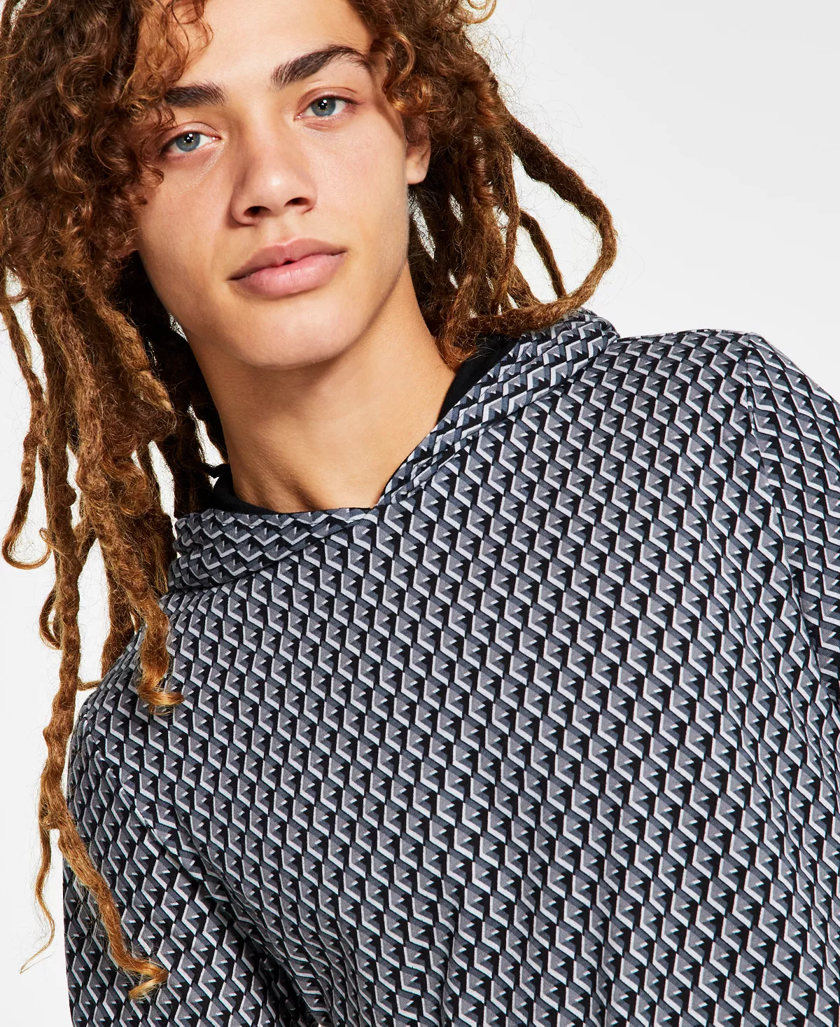 .N.C. International Concepts® Men's Geo-Print Hooded T-Shirt, Created For Macy's INC International Concepts .N.C. International Concepts® Men's Geo-Print Hooded T-Shirt, Created For Macy's -macys shop