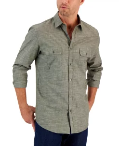 Alfani Men's Regular-Fit Solid Shirt, Created For Macy's 11 Alfani Men's Regular-Fit Solid Shirt, Created For Macy's -macys shop 21909261 fpx