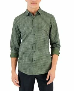 Alfani Men's Abby Geo Print Shirt, Created For Macy's