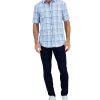 Alfani Men's Short-Sleeve Tillo Plaid Shirt, Created For Macy's -macys shop 21909371 fpx