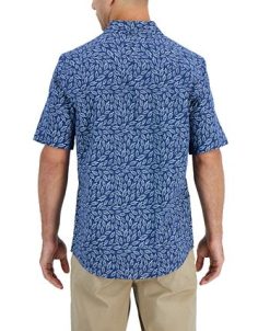 Alfani Men's Short-Sleeve Meren Floral-Print Shirt, Created For Macy's -macys shop 21909376 fpx