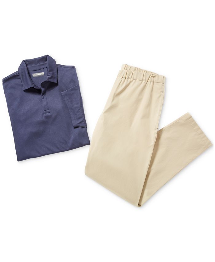 Men's AlfaTech Stretch Solid Polo Shirt, Created For Macy's Alfani Men's AlfaTech Stretch Solid Polo Shirt, Created For Macy's -macys shop