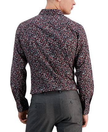 Men's Slim-Fit Machia Floral-Print Dress Shirt, Created For Macy's Bar III Men's Slim-Fit Machia Floral-Print Dress Shirt, Created For Macy's -macys shop