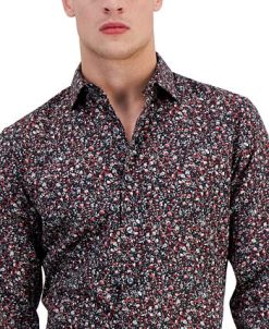 Bar III Men's Slim-Fit Machia Floral-Print Dress Shirt, Created For Macy's 4 Bar III Men's Slim-Fit Machia Floral-Print Dress Shirt, Created For Macy's -macys shop 22038432 fpx