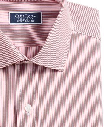Men's Regular Fit Cotton Stripe Dress Shirt, Created For Macy's Club Room Men's Regular Fit Cotton Stripe Dress Shirt, Created For Macy's -macys shop