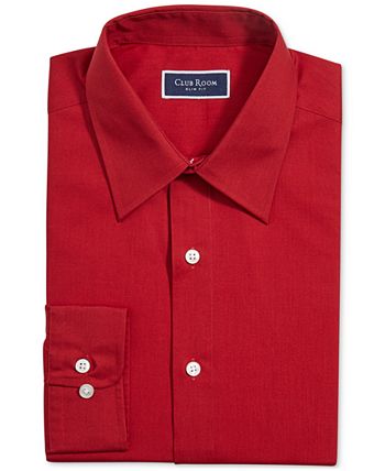 Men's Slim Fit Solid Dress Shirt, Created For Macy's Club Room Men's Slim Fit Solid Dress Shirt, Created For Macy's -macys shop