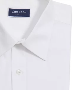 Club Room Men's Slim Fit Solid Dress Shirt, Created For Macy's -macys shop 22157543 fpx