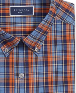 Club Room Men's Slim Fit 4-Way Stretch Plaid Dress Shirt, Created For Macy's 8 Club Room Men's Slim Fit 4-Way Stretch Plaid Dress Shirt, Created For Macy's -macys shop 22167135 fpx