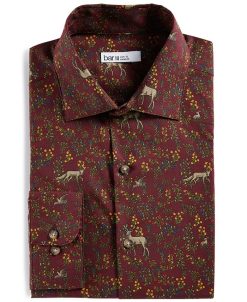 Bar III Men's Slim-Fit Performance Stretch Forest-Print Dress Shirt, Created For Macy's -macys shop 22175814 fpx