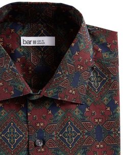 Bar III Men's Slim-Fit Performance Stretch Geo-Print Dress Shirt, Created For Macy's 6 Bar III Men's Slim-Fit Performance Stretch Geo-Print Dress Shirt, Created For Macy's -macys shop 22175817 fpx