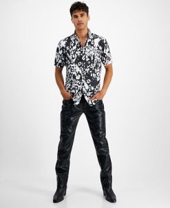 INC International Concepts Men's Cheetah Short-Sleeve Button-Up Shirt, Created For Macy's 4 INC International Concepts Men's Cheetah Short-Sleeve Button-Up Shirt, Created For Macy's -macys shop 22225170 fpx