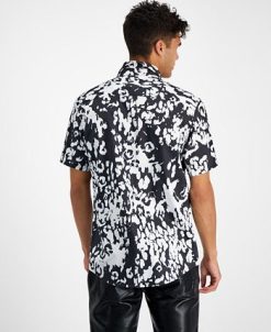 INC International Concepts Men's Cheetah Short-Sleeve Button-Up Shirt, Created For Macy's 3 INC International Concepts Men's Cheetah Short-Sleeve Button-Up Shirt, Created For Macy's -macys shop 22225171 fpx