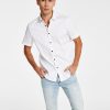 INC International Concepts Men's Tux Classic-Fit Solid Button-Down Shirt, Created For Macy's -macys shop 22225232 fpx