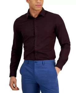 INC International Concepts Men's Ringo Pindot Shirt, Created For Macy's -macys shop 22225456 fpx