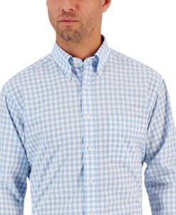 Club Room Men's Regular Fit Boledo Plaid Traveler Dress Shirt, Created For Macy's -macys shop 22241848 fpx