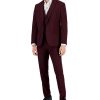 Bar III Men's Slim-Fit Burgundy Solid Vested Suit Separates, Created For Macy's -macys shop 22271029 fpx