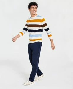 Club Room Men's Merino Stripe Sweater & Four Way Stretch Pants, Created For Macy's